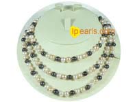 7-8mm multicolor potato freshwater pearl necklace