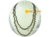 champagne side drilled freshwater pearl necklace