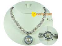 7-8mm lavender cultured freshwater jewelry pearl necklace