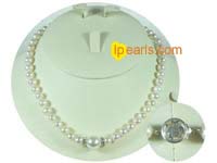 7-8mm white cultured freshwater jewelry pearl necklace