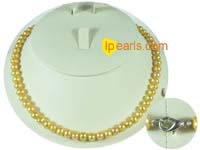 wholesale 6-7mm yellow potato freshwater pearl necklace