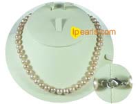 8-9mm lavender cultured freshwater jewelry pearl necklace
