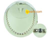 7-8mm white freshwater jewelry pearl necklace with crystal fitti