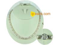 5-6mm multi color potato freswhater pearl necklace