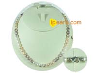 whole sale 6-7mm multi color rice freshwater pearl necklace