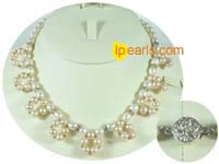 6-7mm rice white freshwater jewelry pearl necklace