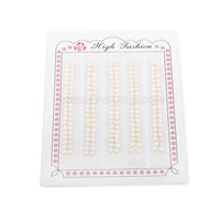 3-3.5mm AAA white bread-shape freshwater loose pearl 100 pairs