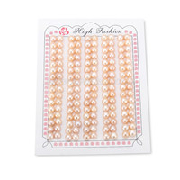 5-5.5mm AAA pink bread-shape freshwater loose pearl 80 pairs