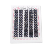 5-5.5mm black AAA bread-shape freshwater loose pearl 80 pairs