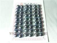 9.5-10mm AAA peacock blue bread-shape freshwater loose pearl