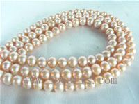 5-6mm natural pink freshwater potato pearl strands