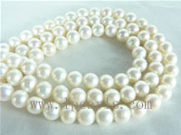 6-7mm natural white freshwater potato pearl strands on wholesale