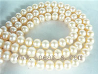 6-7mm natural pink freshwater potato pearl strands