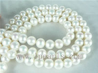8-9mm natural white freshwater potato pearl strands on wholesale