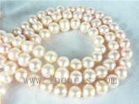 8-9mm natural pink freshwater potato pearl strands on wholesale
