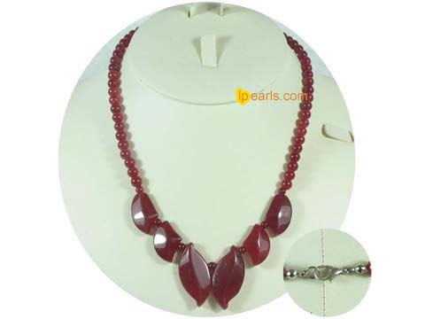 Red jasper beads necklace jewelry  wholesale