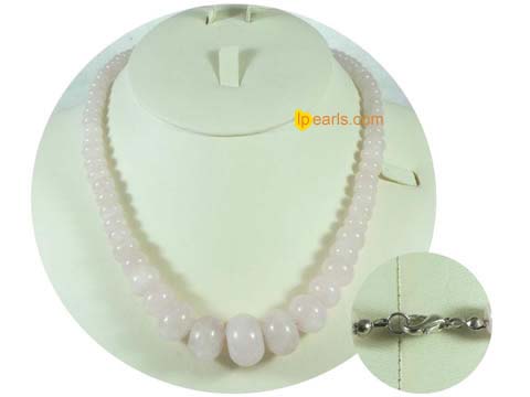 18 inches pink crystal necklace