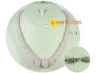 18 inches pink crystal necklace