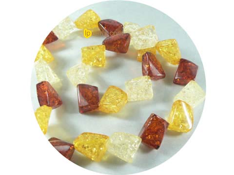 15mm muti-color amber strand on wholesale