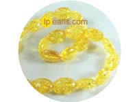14mm caviar color oval shape amber strand on wholesale