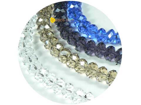 charming 500 pieces 8mm different color incision crystal beads