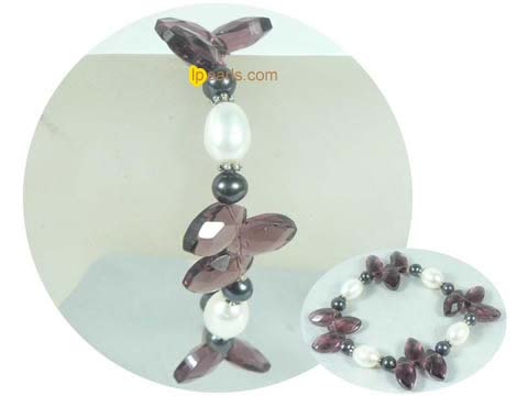 freshwater jewelry pearl stretching bracelet