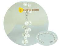 white rice freshwater pearl dangling bracelet mountings
