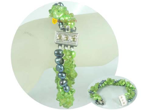 three strands twisted jewelry bracelet