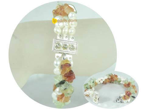 6-7mm white smooth-on-both-side jewelry pearl bracelet