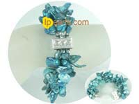 7*10 dark blue blister jewelry pearl bracelet