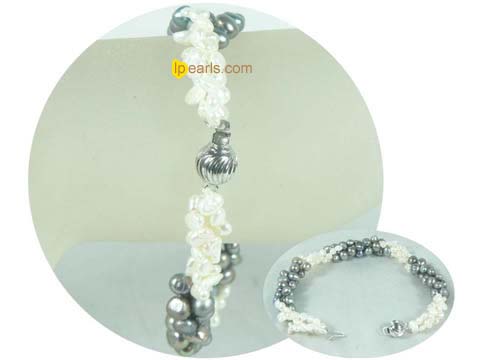 smooth-on-both-side jewelry pearl bracele