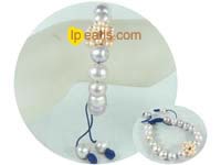 purple potato freshwater pearls adjustable knitted bracelet