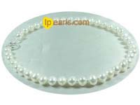 8-9mm white cultured freshwater potato shape pearl necklace