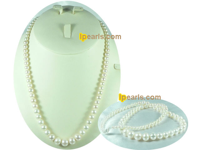 special white freshwater pearl necklace on wholesale