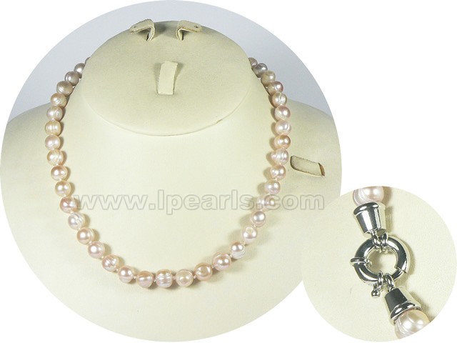 wholesale 8-9mm purple potato single strand pearl necklace