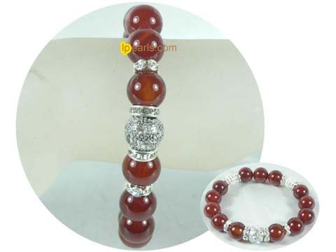 wholesale perfect 12mm red agate bracelet