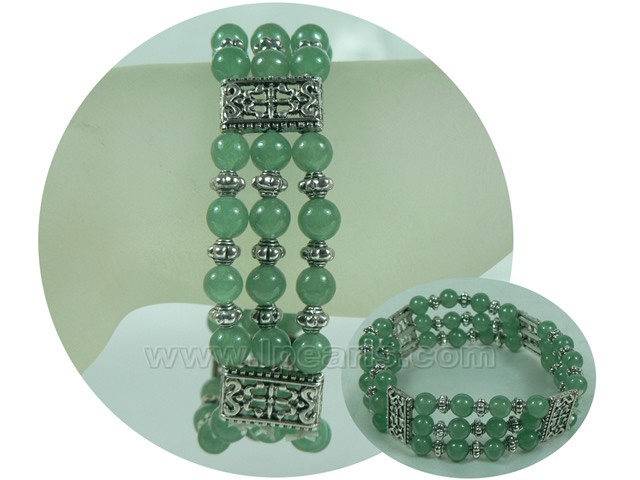 hand knitted 6mm Chinese jade bracelets
