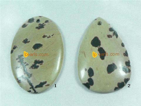 5 pieces different shape natural caohua stone pendant