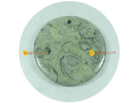 wholesale 5 pieces 55mm round gemstone pendant