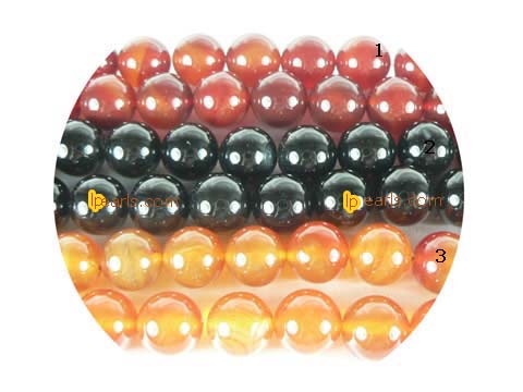 5 pieces 12mm different color agate strand on wholesale