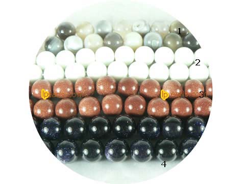 5 pieces 12mm different kind of gemstone strand on wholesale