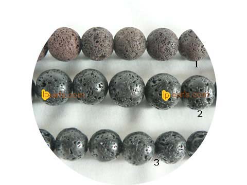 wholesale 5 pieces different color and different size lava stran