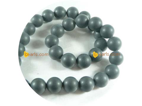 five pieces 12mm frosty black onyx strand on wholesale