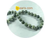 five pieces 12mm green serpentine strand on wholesale