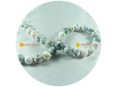 5 pieces 12mm moss agate strand on wholesale