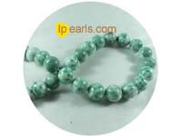 5 pieces 12mm qinghai grossular jade strand on wholesale