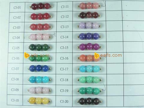 5 pieces 12mm different colorful jade strand on wholesale