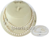 wholesale 6-7mm potato pearl Mother Daughter necklace