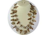 wholesale 13*25mm blister freshwater pearl necklace