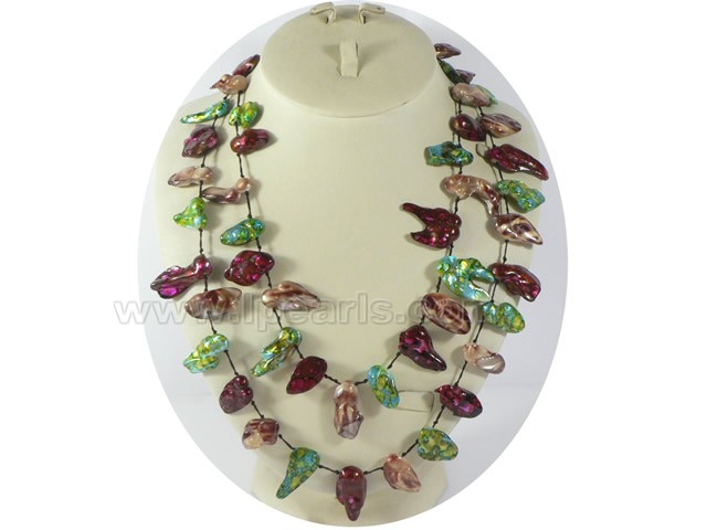 wholesale 48" 13*25mm blister rope pearl necklace